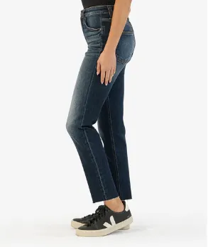 KUT Rachael High Rise Fab Ab Mom Jeans in Management Wash is