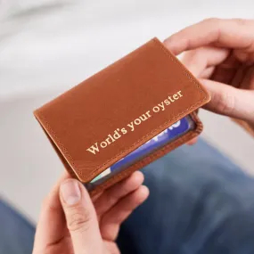 Leather Travel Card Holder