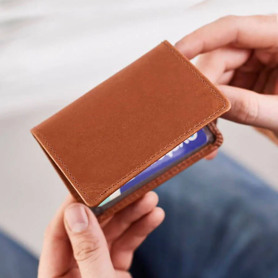 Leather Travel Card Holder