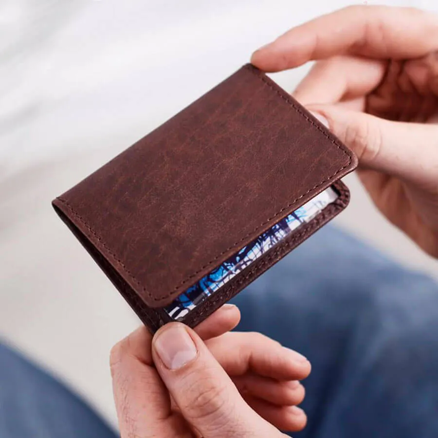 Leather Travel Card Holder