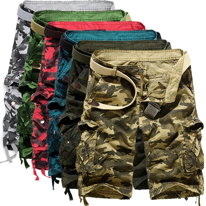 Leisure Camo Multi-Pocket Men's Shorts