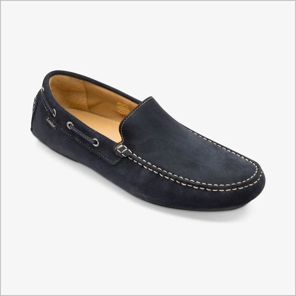 Loake Donington Navy Suede Driving Shoe*