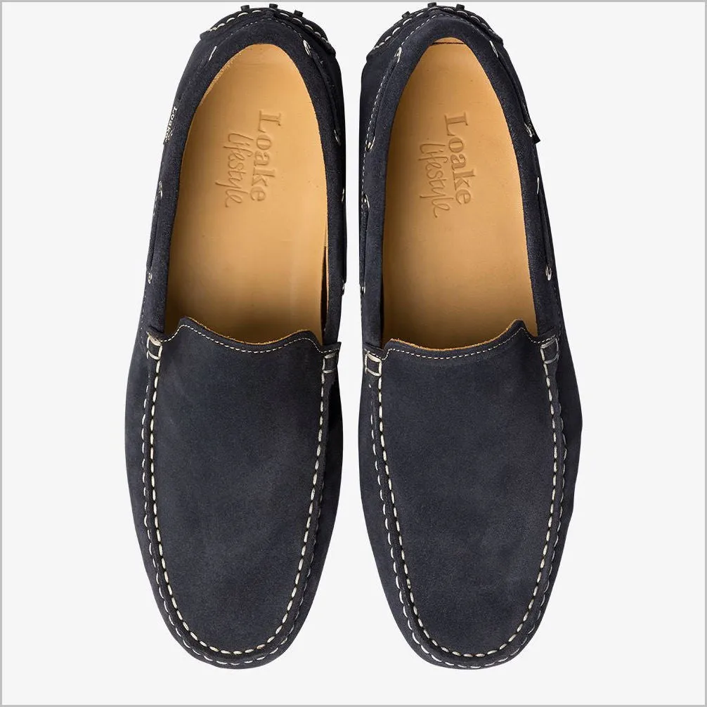 Loake Donington Navy Suede Driving Shoe*