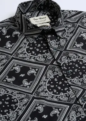 Mandala Black Mens Shirt