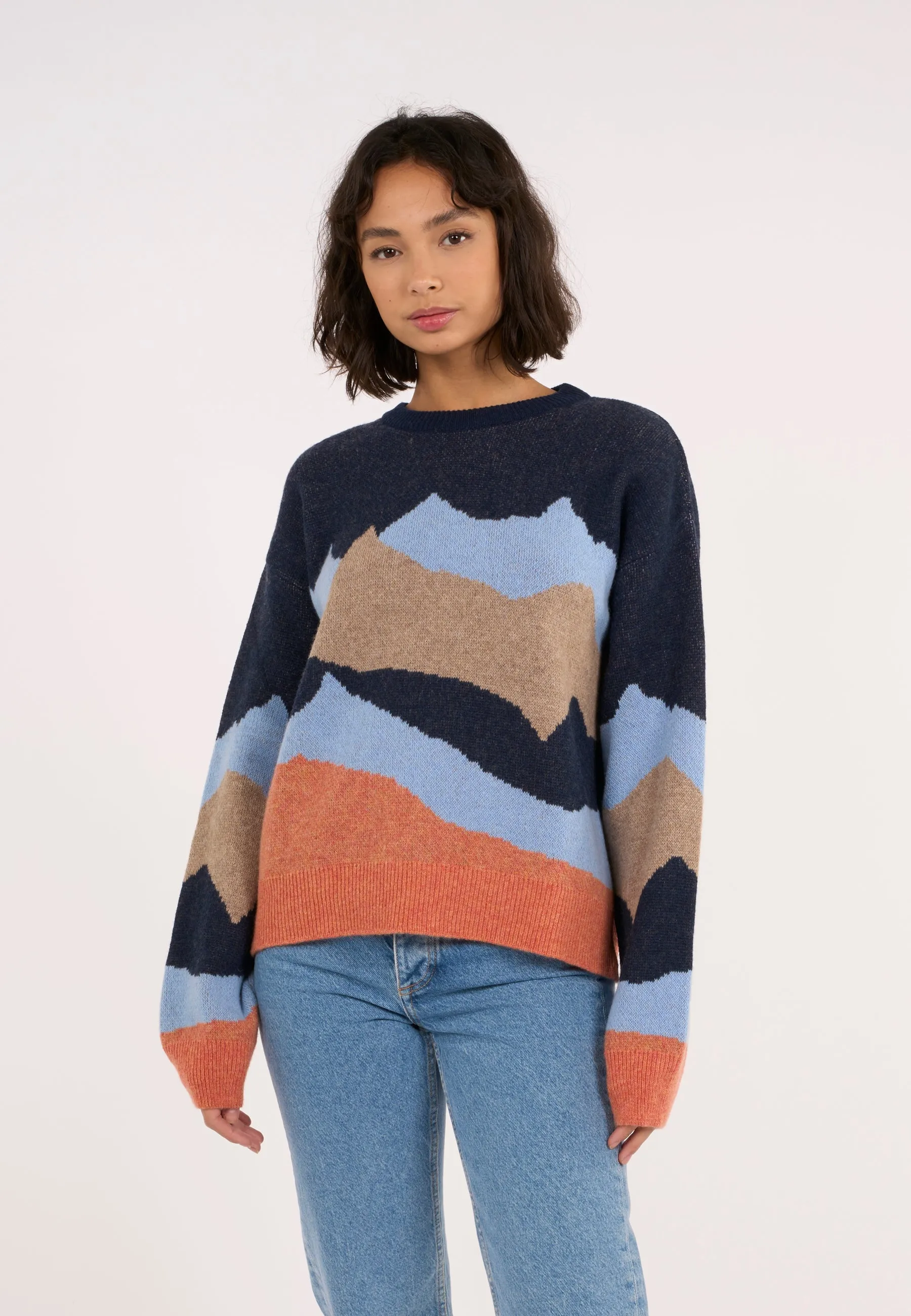 Mountain crew neck knit - Item Colour