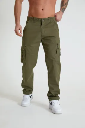 Nighthawk cargo pant in premium cotton twill - Army Green