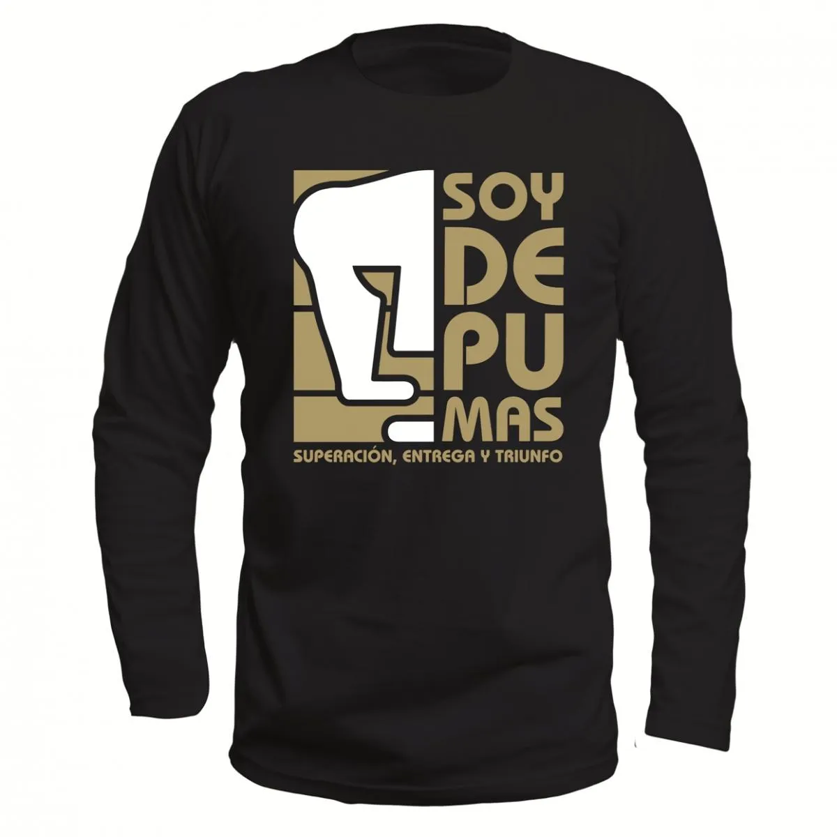 Playera Hombre Soy de Pumas Manga Larga