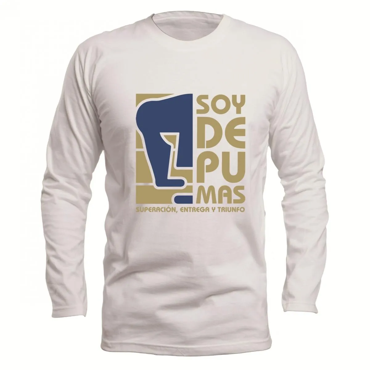 Playera Hombre Soy de Pumas Manga Larga