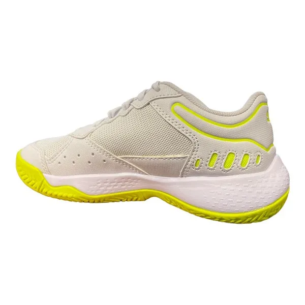 Puma boys' padel tennis shoe Solarsmash RCT Jr 106950 01 white-black-yellow