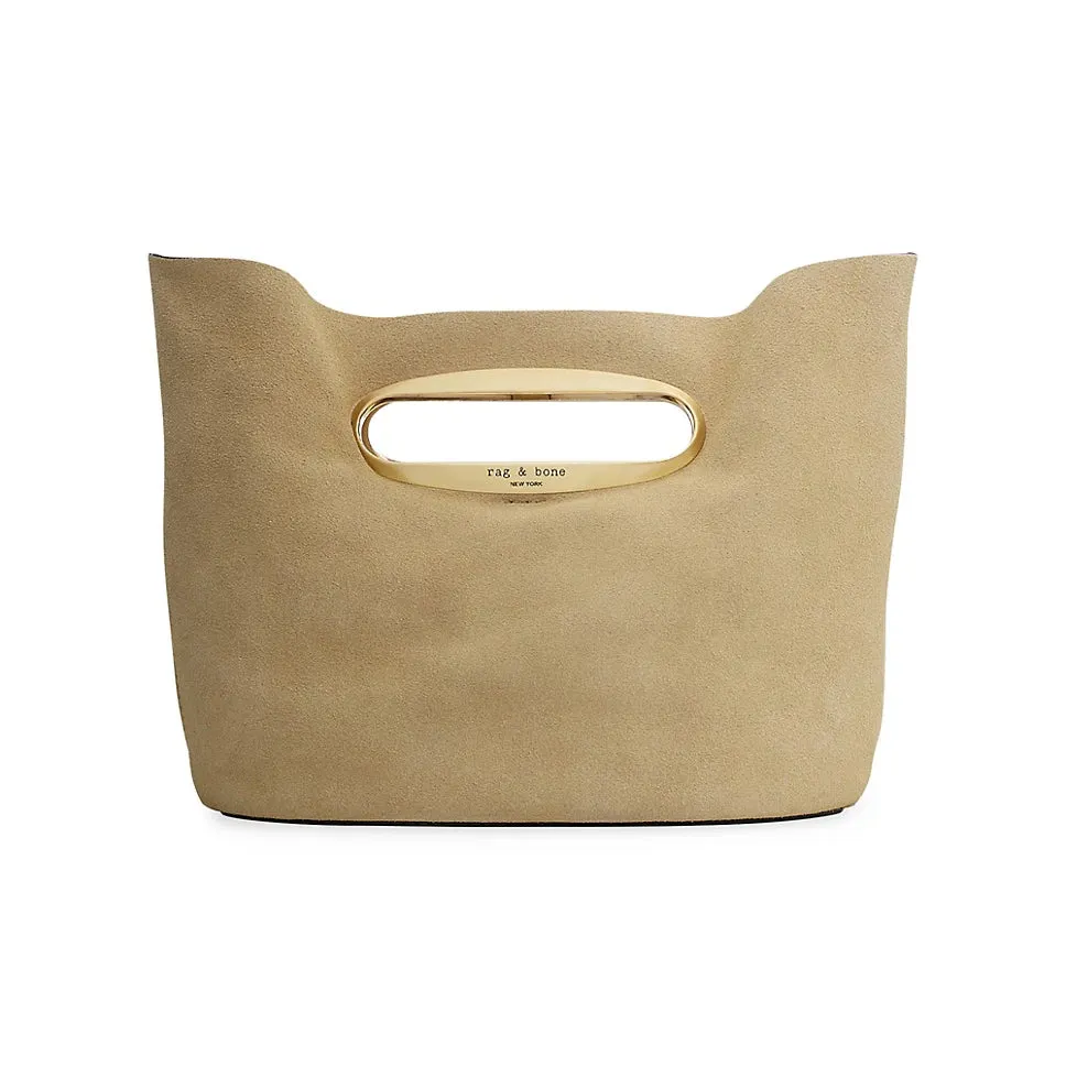 Rag & Bone Belize Dune Suede Clutch Bag