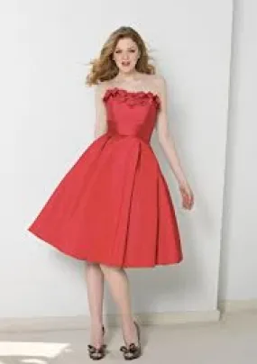 SALE Strapless Taffeta Dress Size 12 Style 851