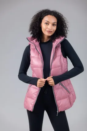 Short Hooded Quilted Vest