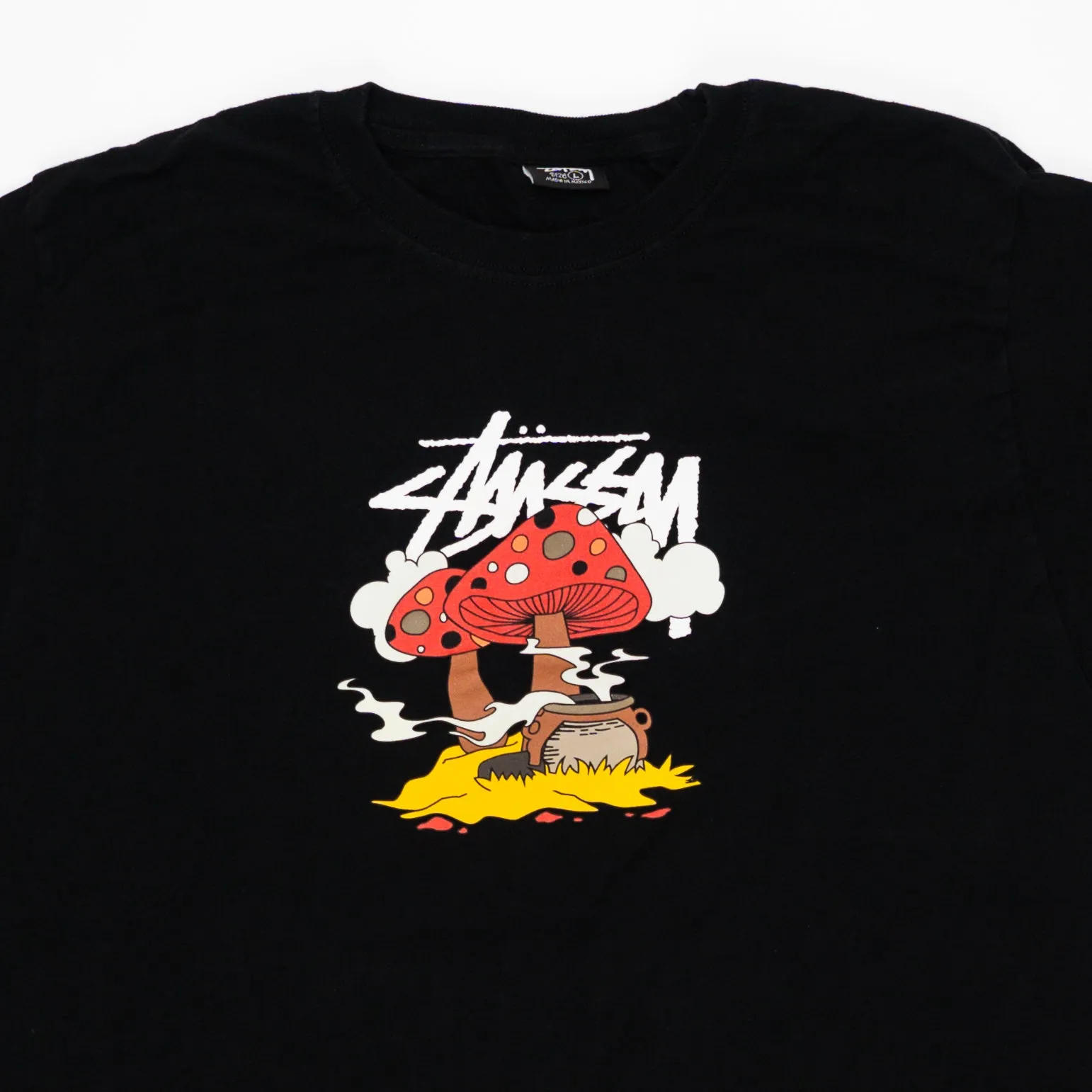 Stussy Somethings Cookin Mushroom Tee (L)