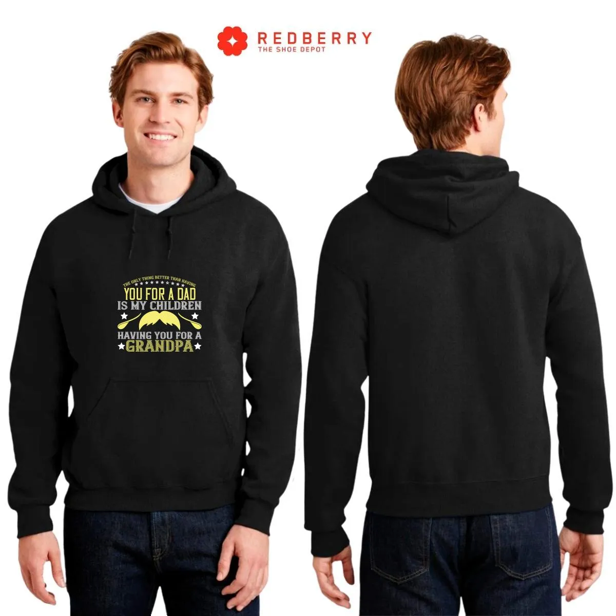 Sudadera Hombre  Hoodie Abuelo Papá Padre Hijo Hija 045