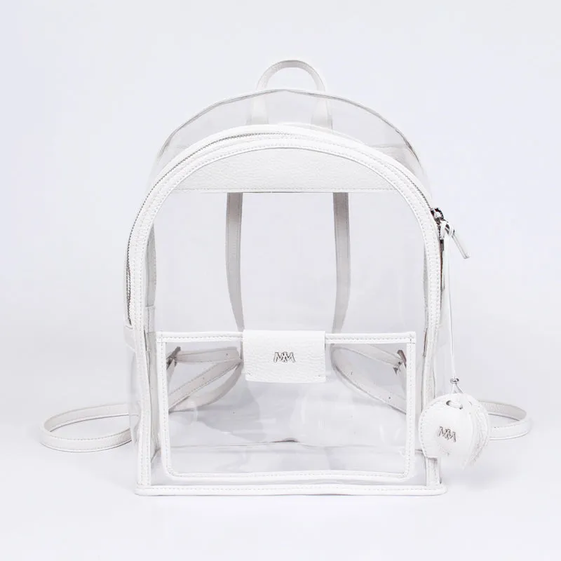 twinkle summer white clear backpack