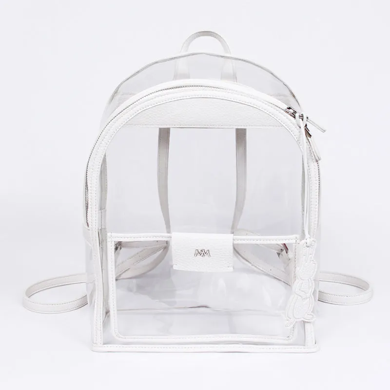 twinkle summer white clear backpack