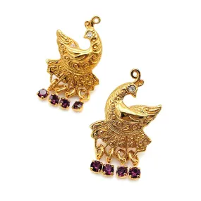 【USA輸入】ヴィンテージ AVON ピーコック ピアス/Vintage AVON Peacock Post Earrings