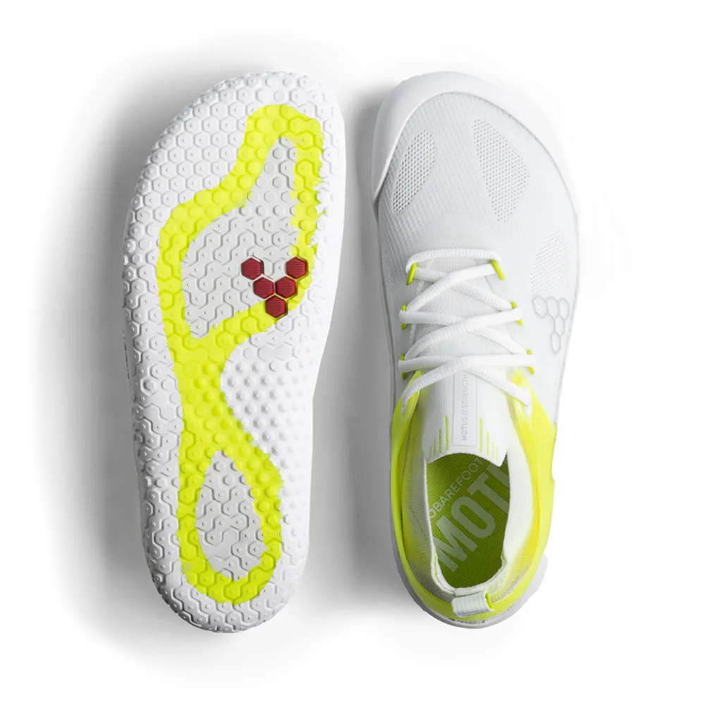 Vivobarefoot Motus Strength Mens White/Acid Lime