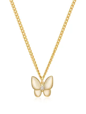 Women's Necklace with Statement Butterfly Pendant